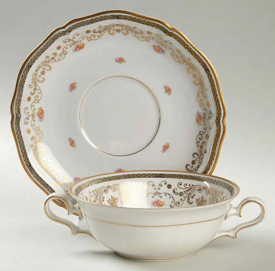 2569 Footed Cream Soup Bowl & Saucer Set by Rosenthal - Continental-1