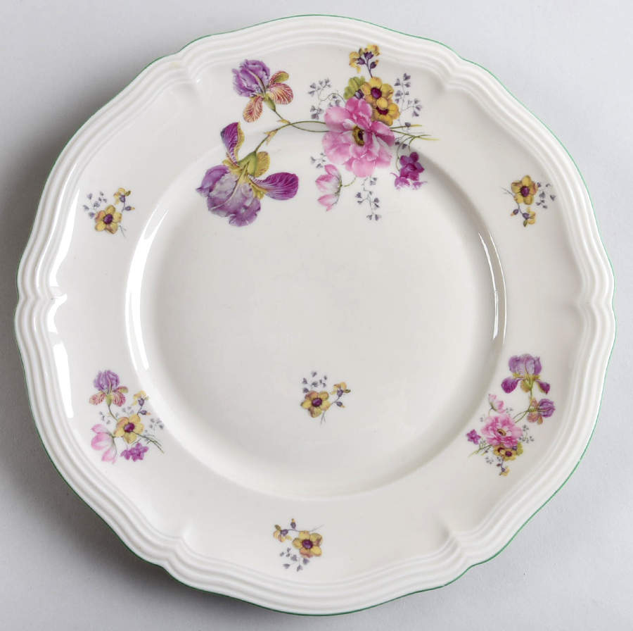 2664 (Chippendale, Cream, Green Trim) Dinner Plate by Rosenthal - Continental-1