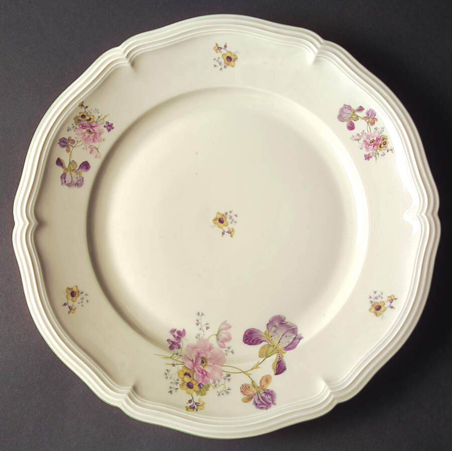 2664 (Chippendale, Cream, Green Trim) 12" Chop Plate (Round Platter) by Rosenthal - Continental-1