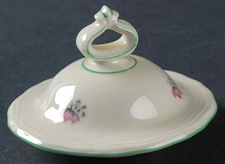 2664 (Chippendale, Cream, Green Trim) Lid for Sugar Bowl by Rosenthal - Continental-1