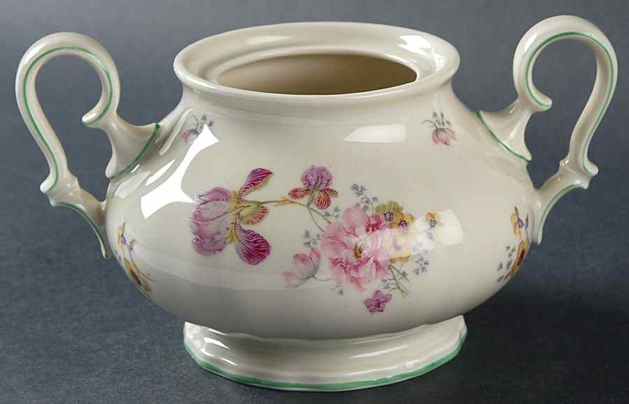 2664 (Chippendale, Cream, Green Trim) Sugar Bowl No Lid by Rosenthal - Continental-1