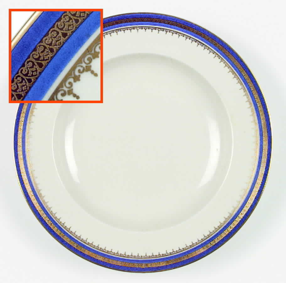 2760 (Blue) Rim Soup Bowl by Rosenthal - Continental-1
