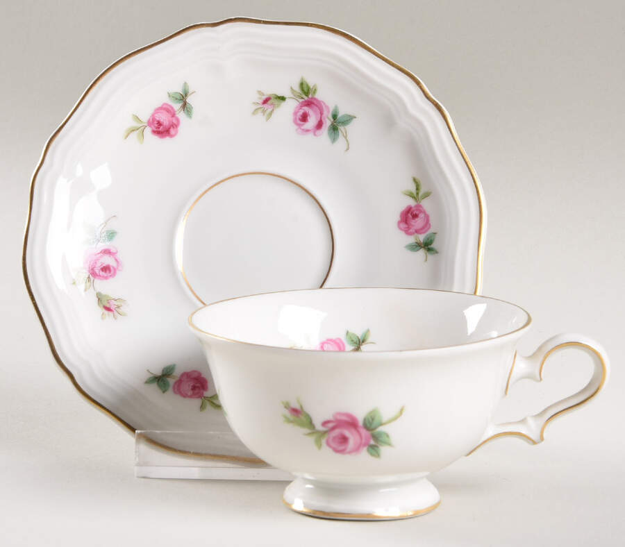 2820 (Chippendale, Gold Trim) Flat Demitasse Cup & Saucer Set by Rosenthal - Continental-1