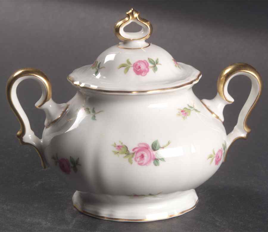 2820 (Chippendale, Gold Trim) Mini Sugar Bowl & Lid by Rosenthal - Continental-1