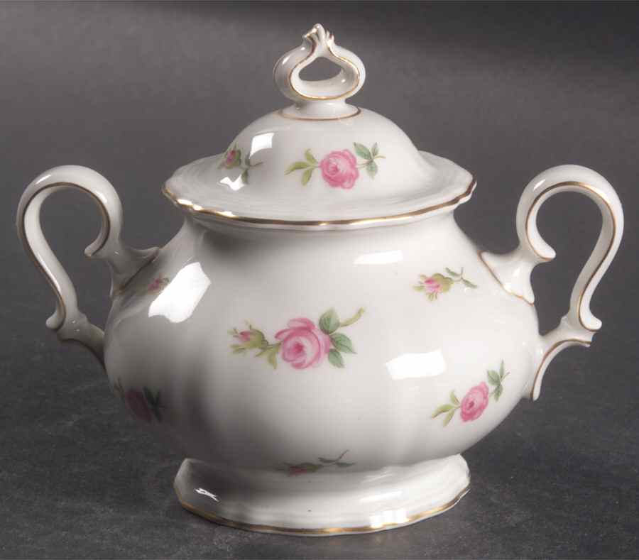 2820 (Chippendale, Gold Trim) Sugar Bowl & Lid by Rosenthal - Continental-1