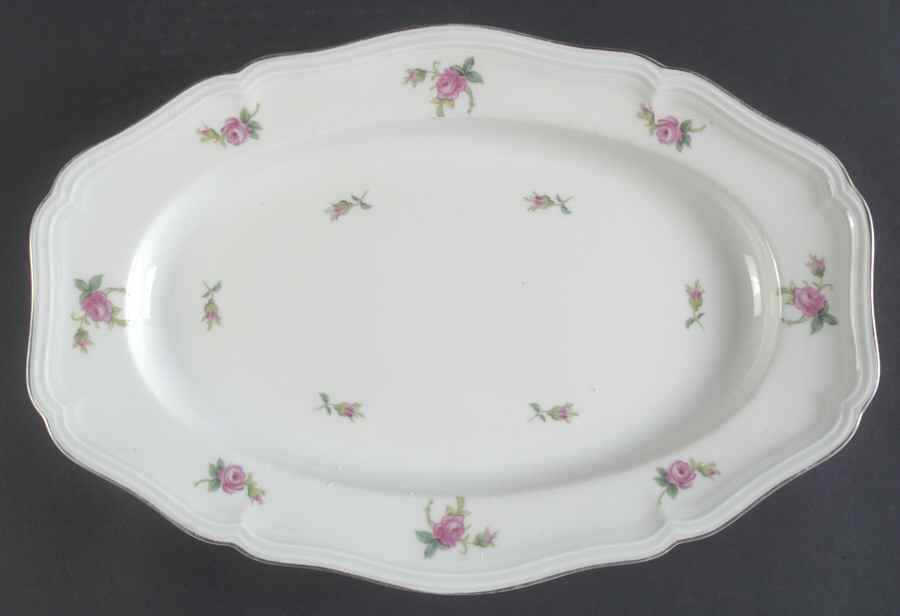 2820 (Chippendale, Gold Trim) 15" Oval Serving Platter by Rosenthal - Continental-1