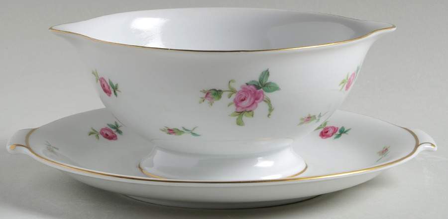 2820 (Aida) Gravy Boat with Attached Underplate by Rosenthal - Continental-1