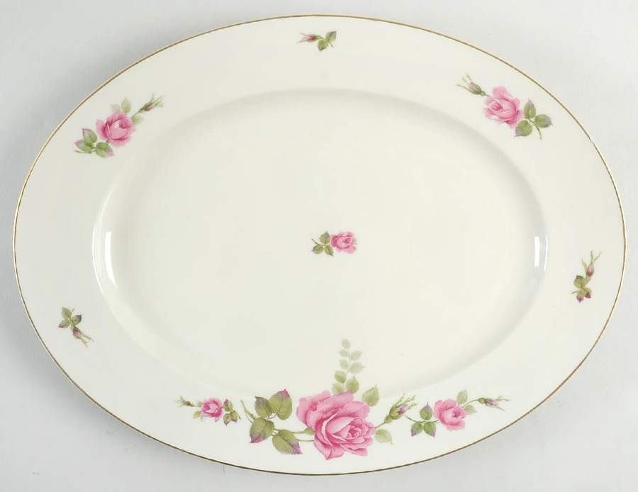 2825 (Aida, Cream) 14" Oval Serving Platter by Rosenthal - Continental-1