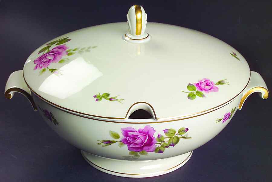 2825 (Aida, Cream) Tureen &  Lid by Rosenthal - Continental-1