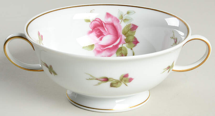 2825 (Aida, White) Footed Cream Soup Bowl by Rosenthal - Continental-1