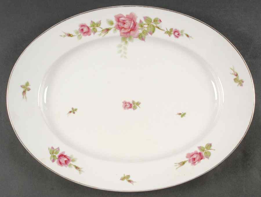 2825 (Aida, White) 14" Oval Serving Platter by Rosenthal - Continental-1
