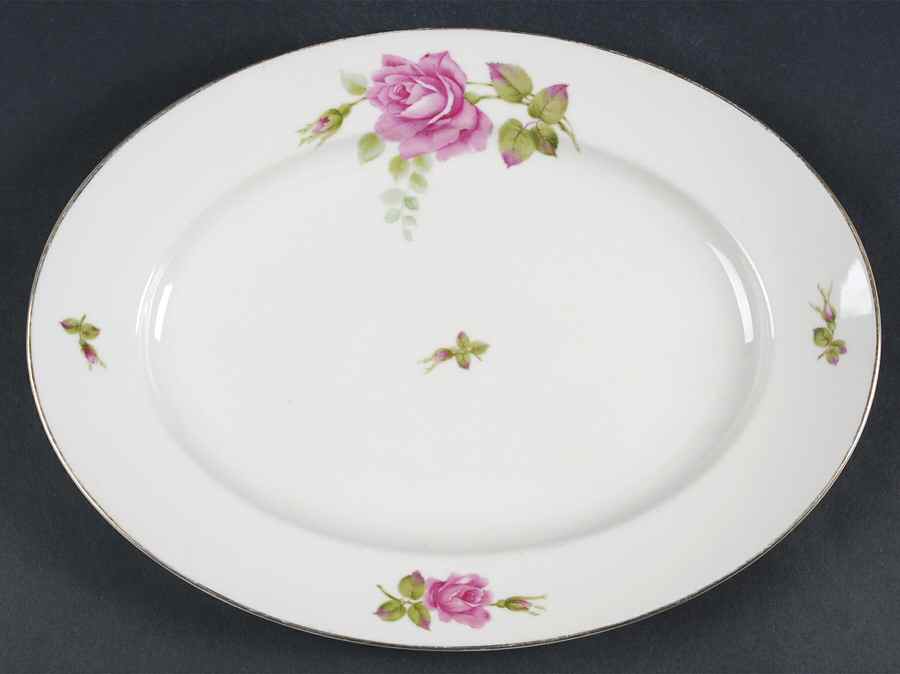 2825 (Aida, White) 12" Oval Serving Platter by Rosenthal - Continental-1