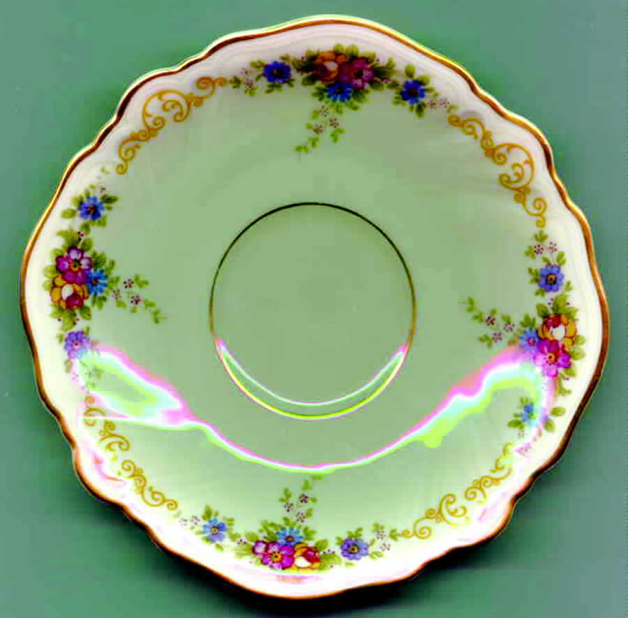 2865 (US Zone, Scrolls) Saucer by Rosenthal - Continental-1