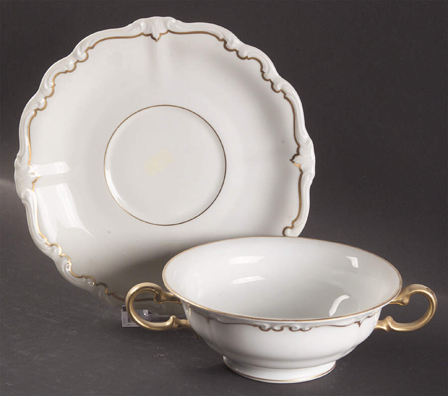 2866-3788 Footed Cream Soup Bowl & Saucer Set by Rosenthal - Continental-1