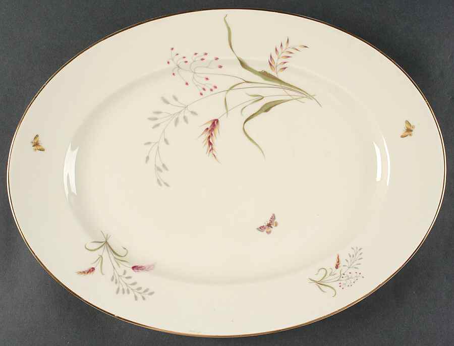 3162 (Aida, Cream) 14" Oval Serving Platter by Rosenthal - Continental-1