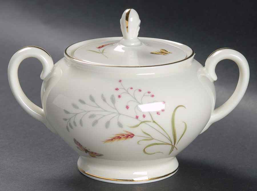 3162 (Aida, Cream) Sugar Bowl & Lid by Rosenthal - Continental-1