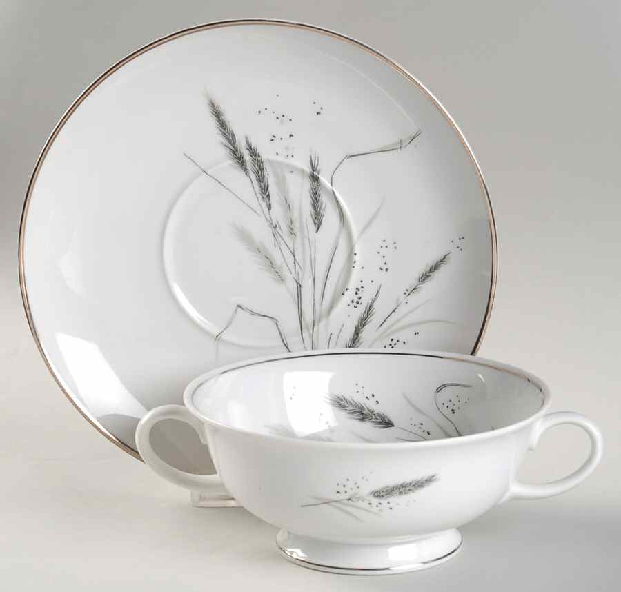 3182 Footed Cream Soup Bowl & Saucer Set by Rosenthal - Continental-1