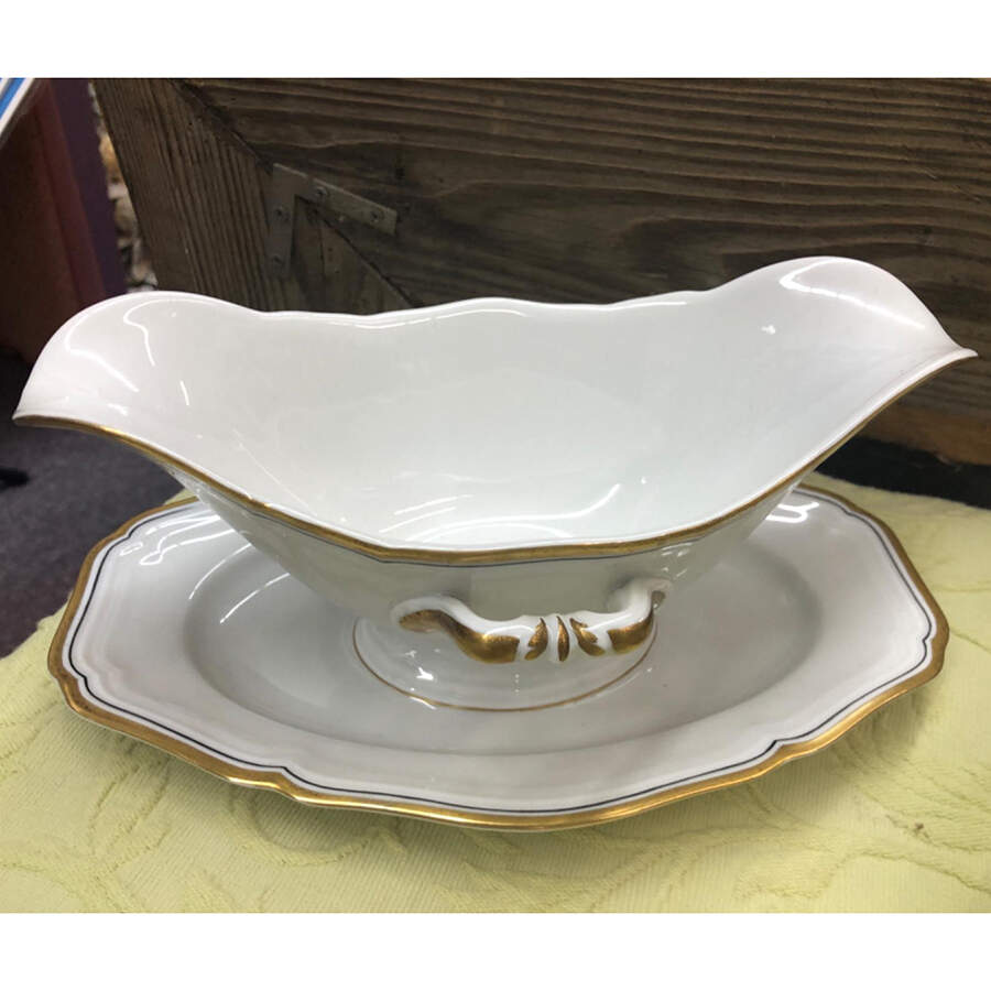 3193 Gravy Boat with Attached Underplate by Rosenthal - Continental-1