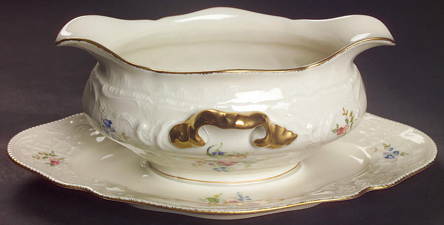 3217 Gravy Boat with Attached Underplate by Rosenthal - Continental-1