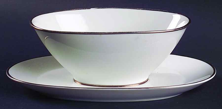 3302 Gravy Boat with Attached Underplate by Rosenthal - Continental-1