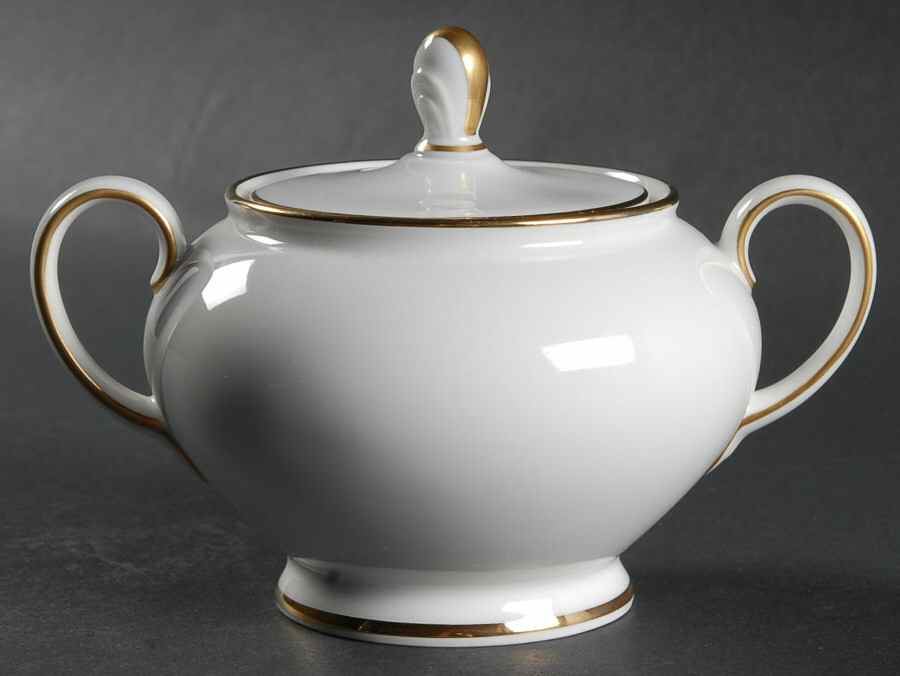 3303 (Aida, White) Sugar Bowl & Lid by Rosenthal - Continental-1