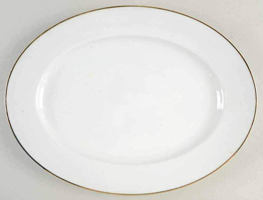 3303 (Aida, White) 14" Oval Serving Platter by Rosenthal - Continental-1