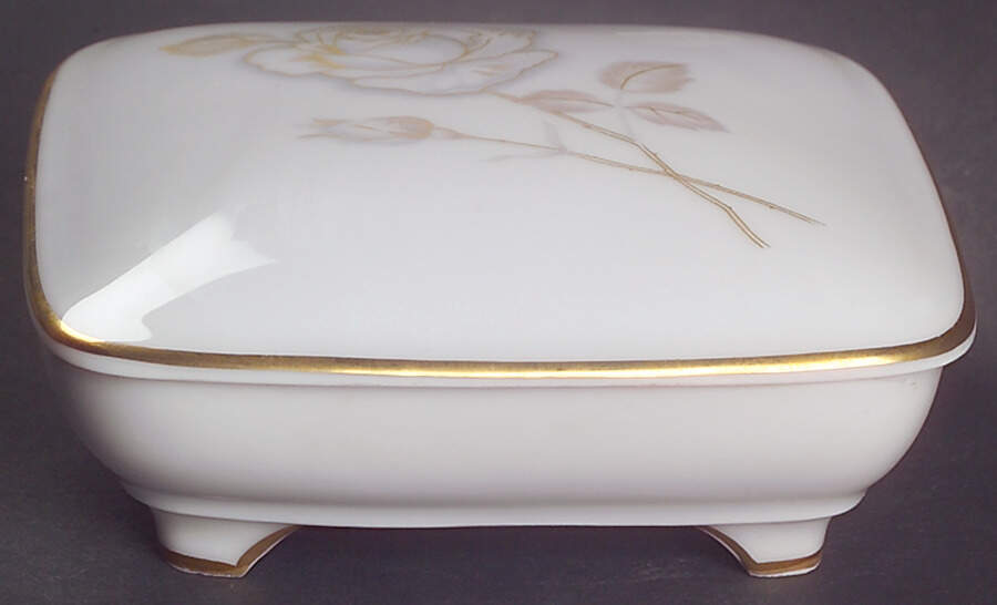 3432 (Smooth, Coupe Shape) Small Candy Box by Rosenthal - Continental-1