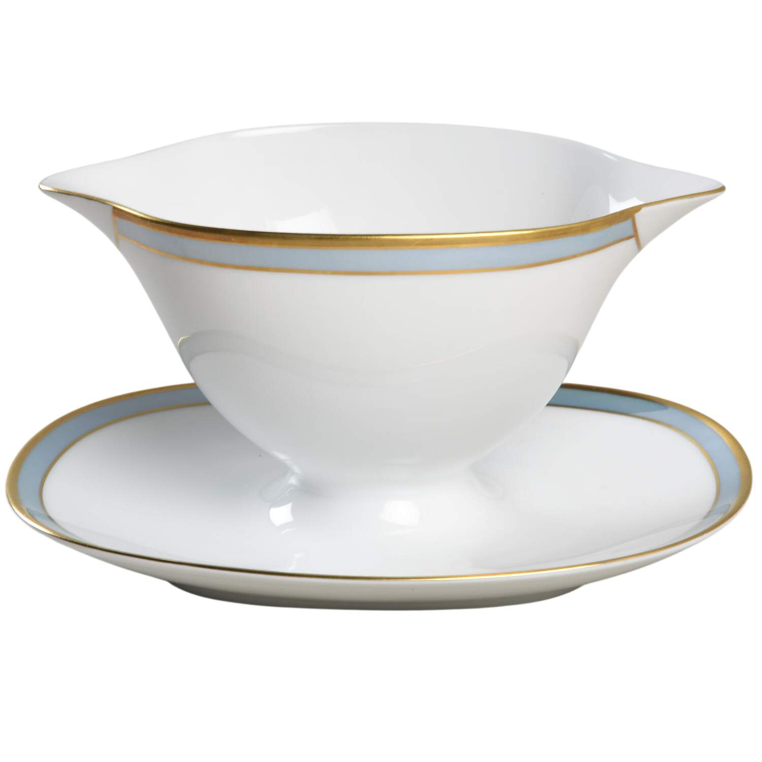 Gala Blue (Fortuna Shape) Gravy Boat with Attached Underplate by Rosenthal - Continental-1