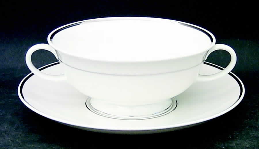 3471 (White Background) Footed Cream Soup Bowl & Saucer Set by Rosenthal - Continental-1