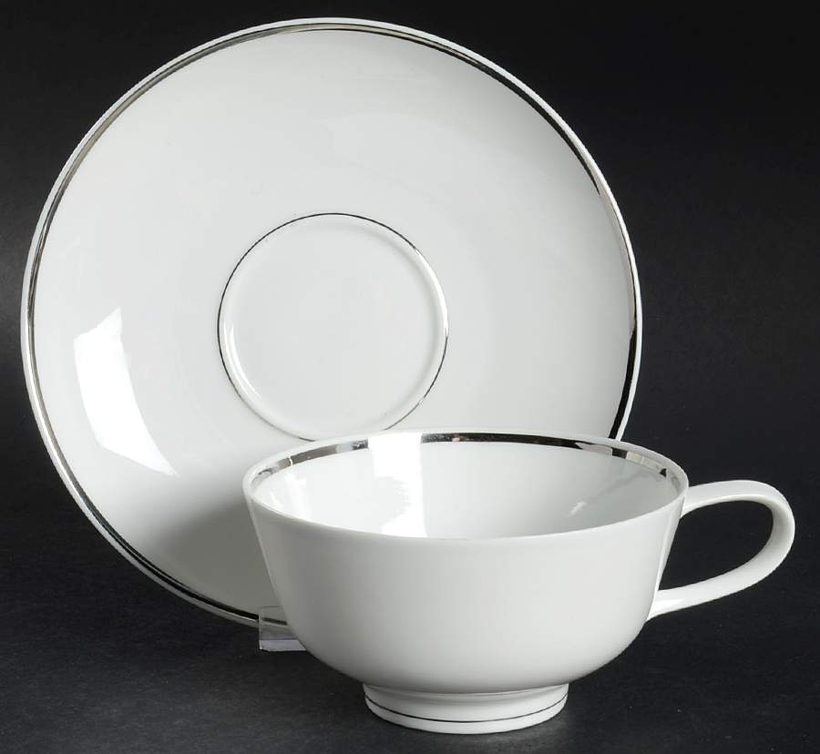 3471 (White Background) Footed Cup & Saucer Set by Rosenthal - Continental-1