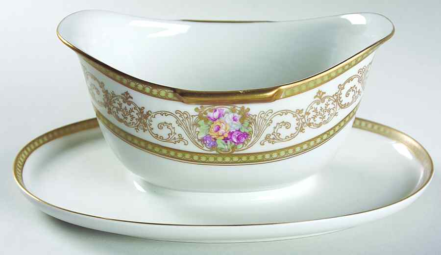 3515 (Helena) Gravy Boat with Attached Underplate by Rosenthal - Continental-1