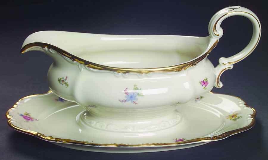 3552 Gravy Boat with Attached Underplate by Rosenthal - Continental-1