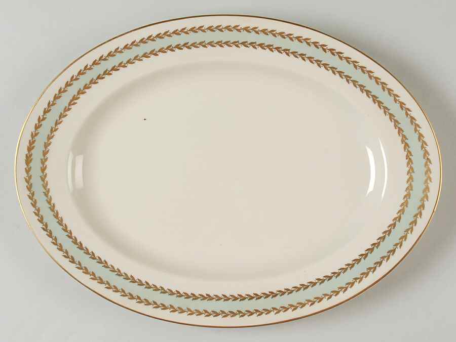 Embassy Turquoise 13" Oval Serving Platter by Rosenthal - Continental-1