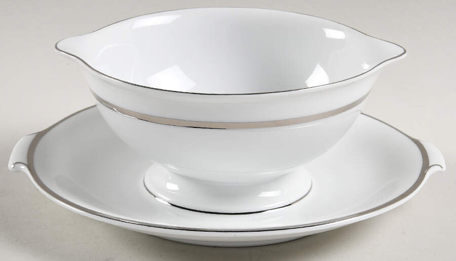 3607 Round Gravy Boat/Attached Underplate by Rosenthal - Continental-1