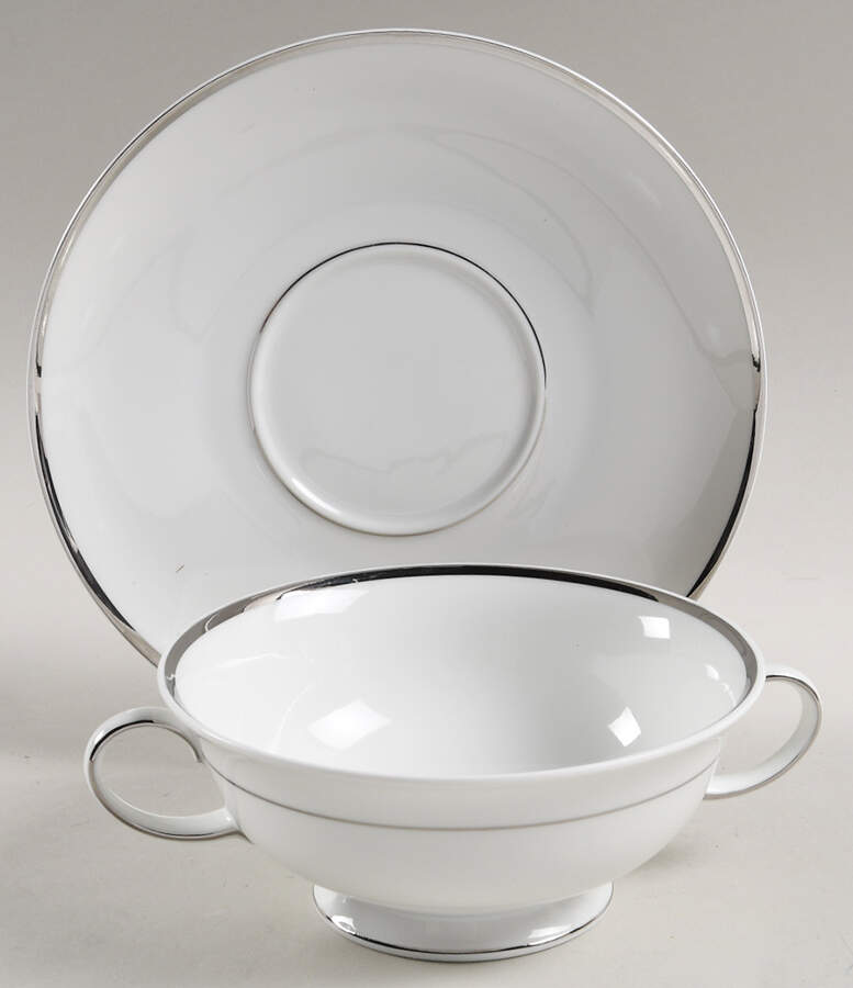 3607 Footed Cream Soup Bowl & Saucer Set by Rosenthal - Continental-1