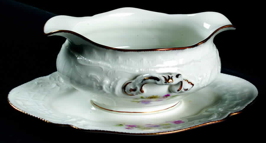 3677 Gravy Boat with Attached Underplate by Rosenthal - Continental-1