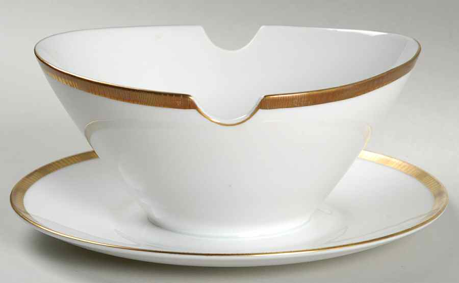 3680 Gravy Boat with Attached Underplate by Rosenthal - Continental-1