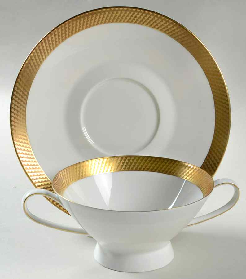 3681 Footed Cream Soup Bowl & Saucer Set by Rosenthal - Continental-1