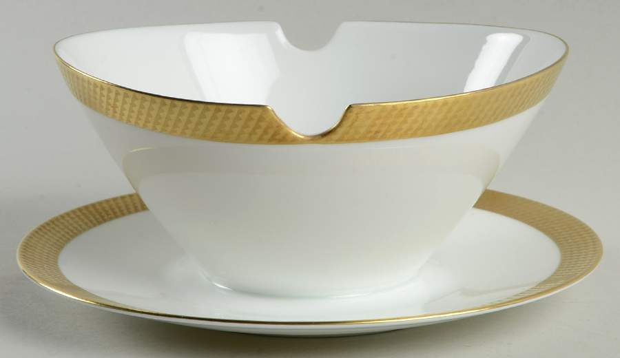 3681 Round Gravy Boat/Attached Underplate by Rosenthal - Continental-1