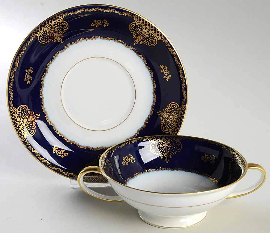 5282 Footed Cream Soup Bowl & Saucer Set by Rosenthal - Continental-1