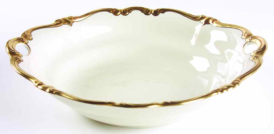 5647 (Ivory Background, Black Line) 11" Round Vegetable Bowl by Rosenthal - Continental-1
