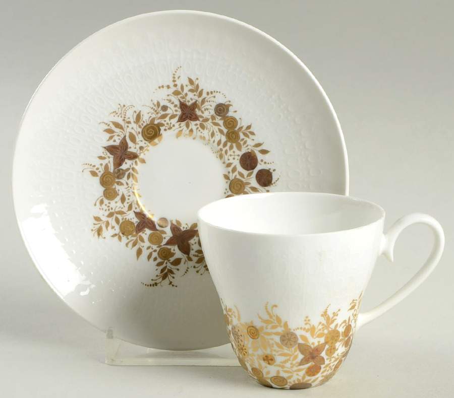 6040 Flat Demitasse Cup & Saucer Set by Rosenthal - Continental-1