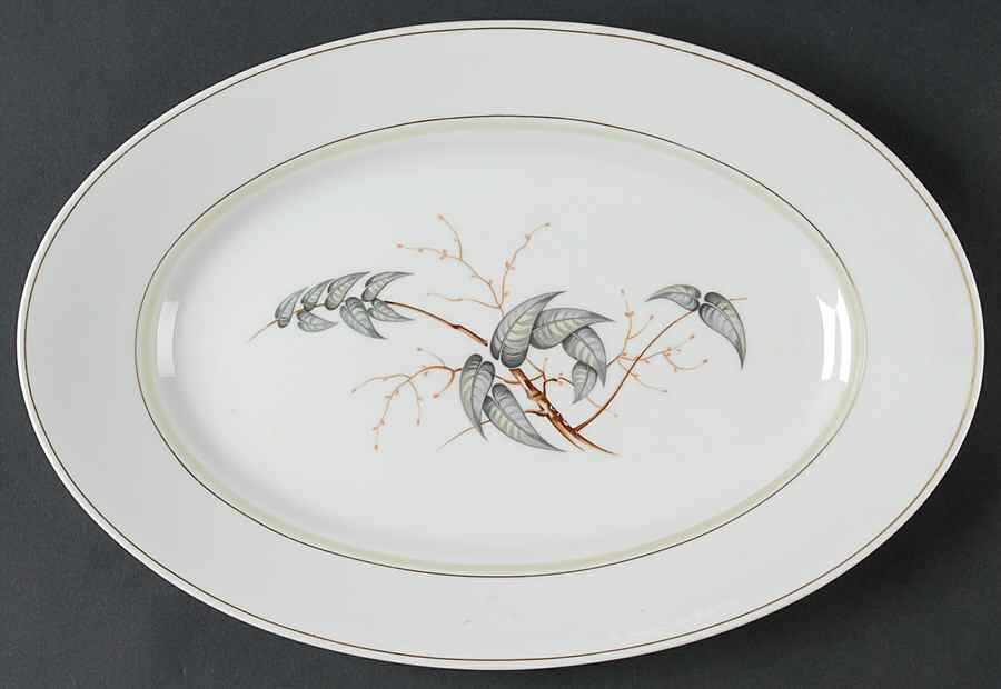 7425 (Smooth, Gold) 12" Oval Serving Platter by Rosenthal - Continental-1