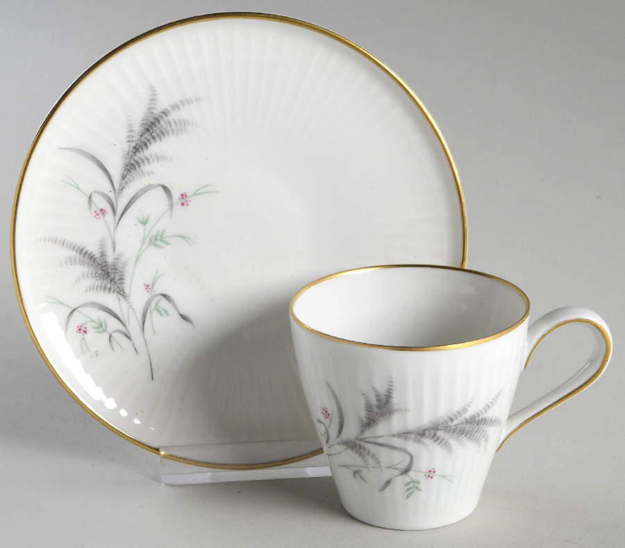 7533 (Gold Trim) Flat Demitasse Cup & Saucer Set by Rosenthal - Continental-1