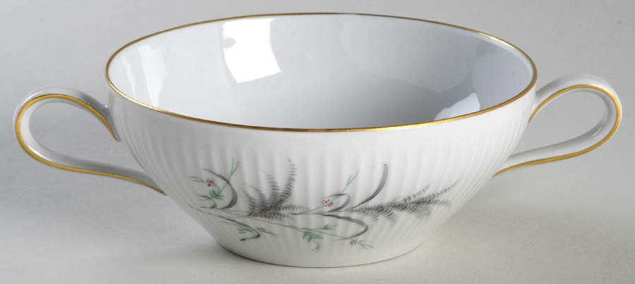 7533 (Gold Trim) Flat Cream Soup Bowl by Rosenthal - Continental-1