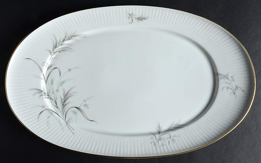 7533 (Gold Trim) 15" Oval Serving Platter by Rosenthal - Continental-1