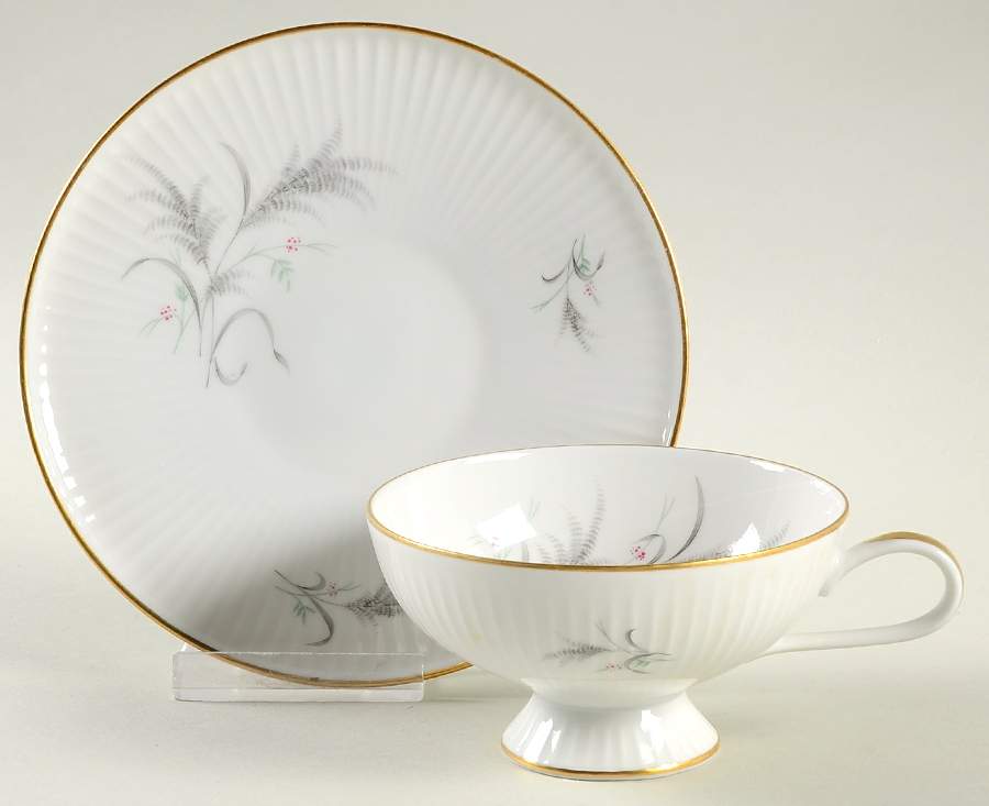 7533 (Gold Trim) Footed Cup & Saucer Set by Rosenthal - Continental-1