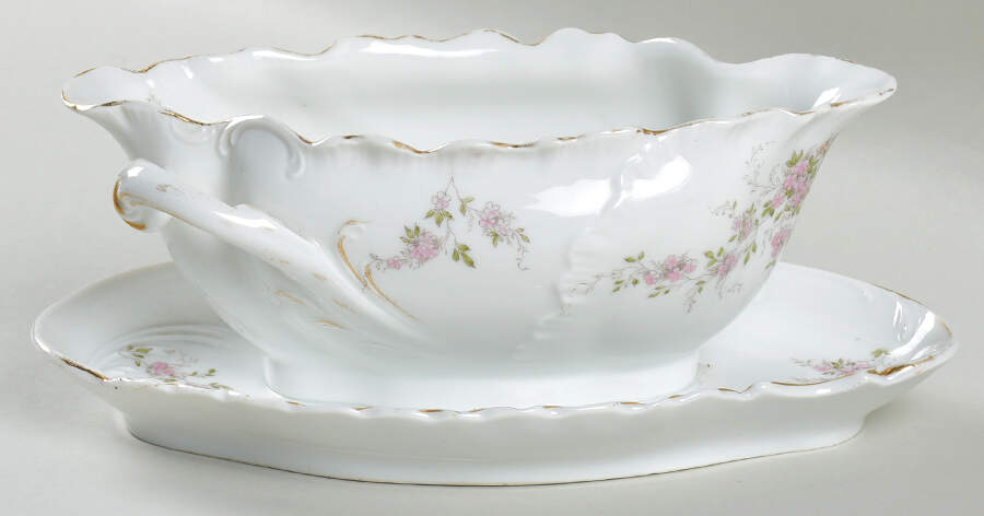 7936 Gravy Boat with Attached Underplate by Rosenthal - Continental-1