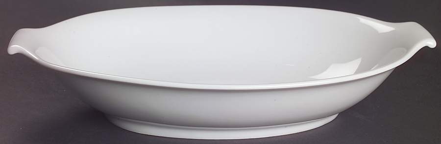 Aida (White) 13" Oval Vegetable Bowl by Rosenthal - Continental-1