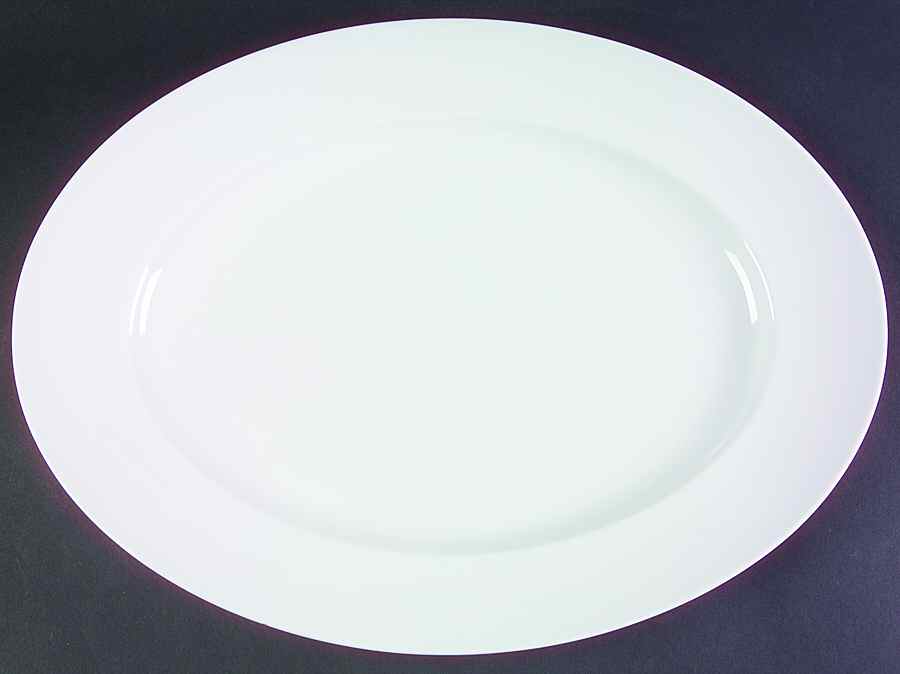Aida (White) 18" Oval Serving Platter by Rosenthal - Continental-1
